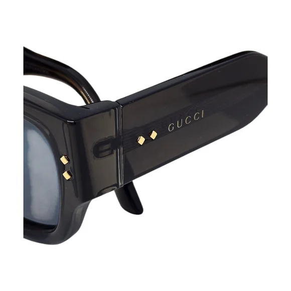 Gucci GRAY GREN  Sunglasses WITH BLUE LENSES MOD1262 - Picture 4 of 9